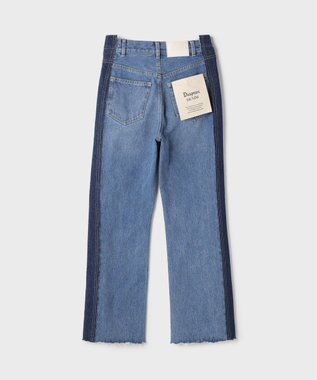 GRACE CONTINENTAL リメイクフレアデニムパンツ ブルー