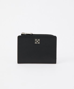 russet ミニモノグラムプレートハーフウォレット(SO-421) Black