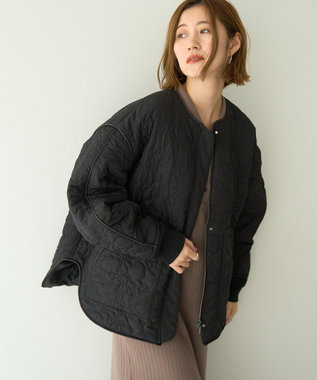YECCA VECCA ニュアンス柄キルティングブルゾン