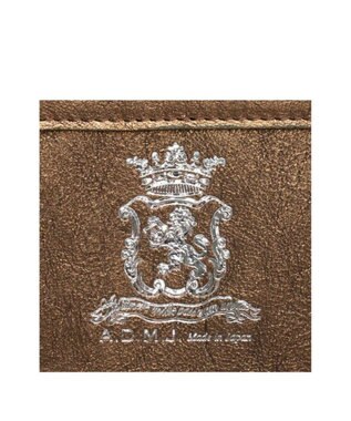 A.D.M.J. 【牛革】メタリックレザー/ヘリ巻きベルトトートM(Dカン+) ブラス　ブラウン