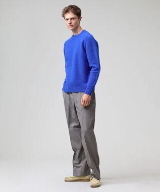 J.PRESS MEN 【J.PRESS ORIGINALS】【UNISEX】Shaggy Saddle Crew Neck Sweater ブルー系