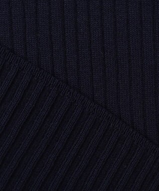 ANY SIS L 【アンサンブル対応】バイカラーリブ ニット ネイビー×オフ