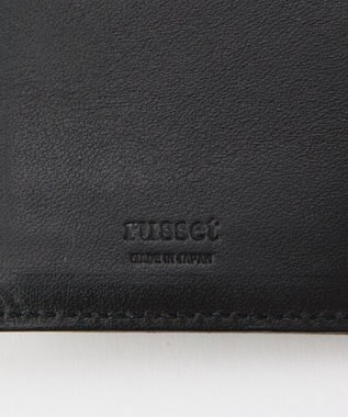 russet ミニモノグラムプレートハーフウォレット(SO-421) Black