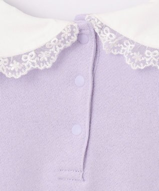 ANY KIDS 裏毛 モシャモシャ ロゴ トレーナー ラベンダー