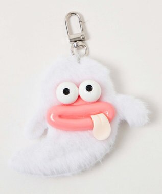 WEGO ミニぺろりんモンスターぬいぐるみキーホルダー ホワイト