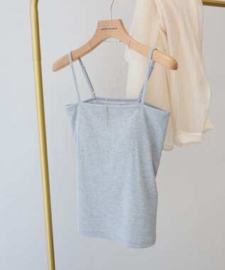 AMERICAN HOLIC カップ付き　ラメリブキャミソール Light Beige