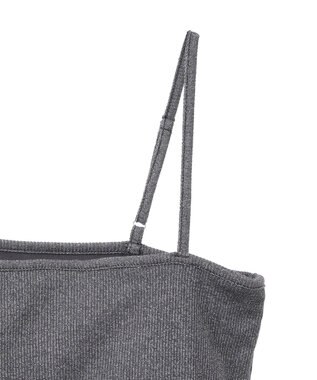 AMERICAN HOLIC カップ付き　ラメリブキャミソール Light Beige