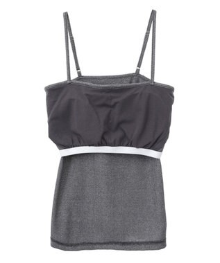 AMERICAN HOLIC カップ付き　ラメリブキャミソール Light Beige