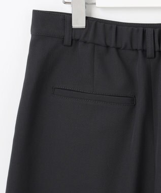 J.PRESS LADIES 【洗える】Crispyツイル クロップド パンツ ブラック系