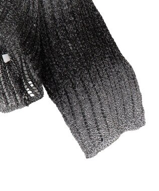 WEGO グラデーションニットプルオーバー ブラック