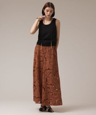 GRACE CONTINENTAL カットワークバギーパンツ