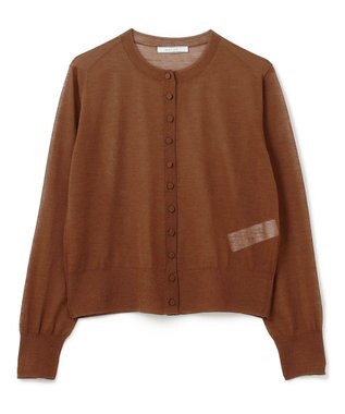 BEIGE， 【洗える・Oggi 10月号掲載】CADDO / シアーウールカーディガン Brown