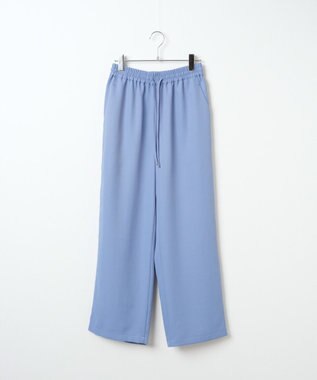 WEGO 【ウエストゴム/手洗い可】カラーイージーパンツ サックス