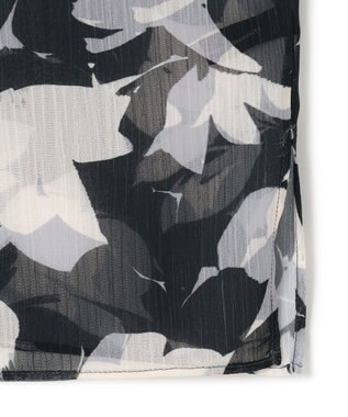 23区 【洗える】Ratti シャドーフラワー プリント ブラウス モノトーンプリント