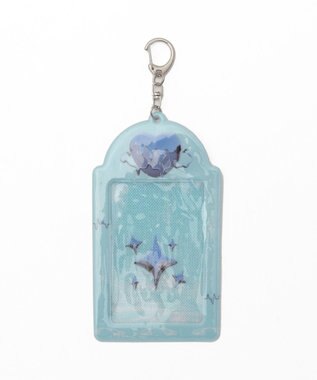 WEGO 【痛バ＆推し活グッズ】ラメクリアカラーモチーフカードホルダーキーホルダー サックス