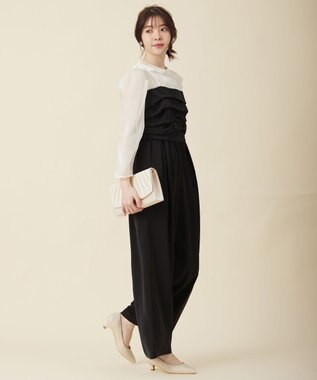 ANY SIS 【2WAY】ギャザープリーツパーティ バッグ シャンパン