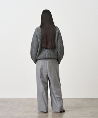 ATON YAK WOOL | オーバーサイズタートルネックセーター GRAY