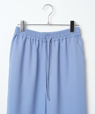 WEGO 【ウエストゴム/手洗い可】カラーイージーパンツ サックス