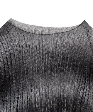 WEGO グラデーションニットプルオーバー ブラック