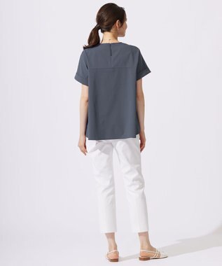 自由区 【カタログ掲載・セットアップ対応・接触冷感・UVケア・洗える】ファンクショナルクロス ブラウス インク