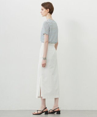 ICB 【洗える】シェルタリングドライサテン タイトスカート アイボリー系