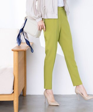 Tiaclasse 【洗える】テーパードパンツ グリーン