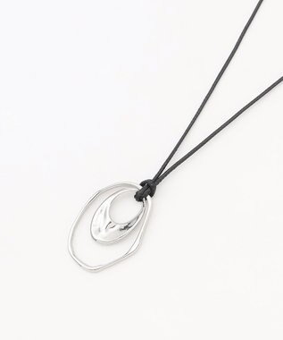 ANY SIS オーバルコード ネックレス シルバー