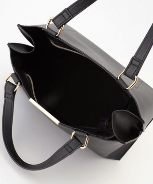 ANY 【2WAY】スクエアメタルハンドバッグ ブラック