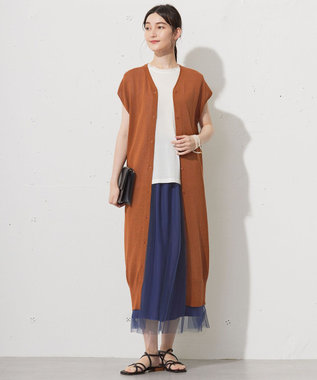 自由区 L 【WEB限定・マルチウェイ・洗える】リバーシブルスカートセットアップ ワンピース ブルー