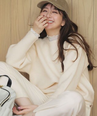 ANY L 【新色追加】シアーコンビタートル エクリュ