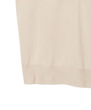 JOSEPH 【洗える】スーパーファインコットンシルク　Vネックニット Quail