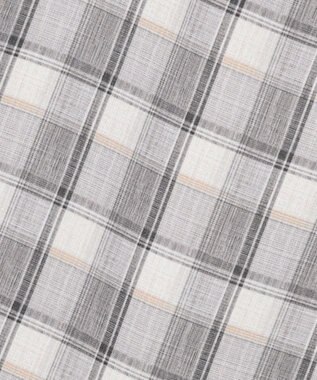 J.PRESS LADIES L スラブ調チェック プリント スカート グレーチェック系