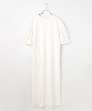#Newans 【セレモニーにも/洗濯機可】パフスリーブロングワンピース​ ホワイト