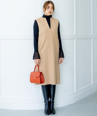 組曲 トップハンドルハンド バッグ オレンジ系