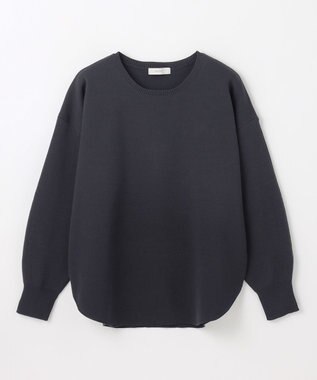 ANY ミラノリブニットプルオーバー チャコール
