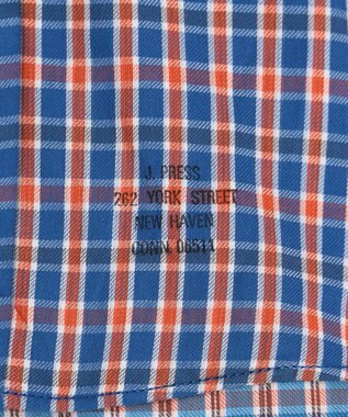 J.PRESS MEN オーガニックコットンダブルチューブマルチチェック シャツ ブルー系3