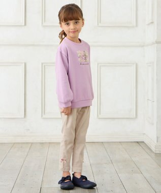 ANY KIDS 7days裏起毛ガーリーパンツ ミルキーベージュ