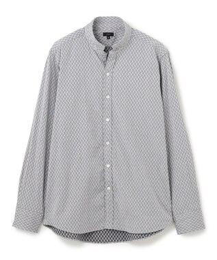 JOSEPH HOMME アロージャガードストレッチ　ウイングカラーシャツ ライトグレー系