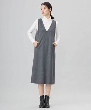 J.PRESS LADIES タートルジャージー カットソー ホワイト系