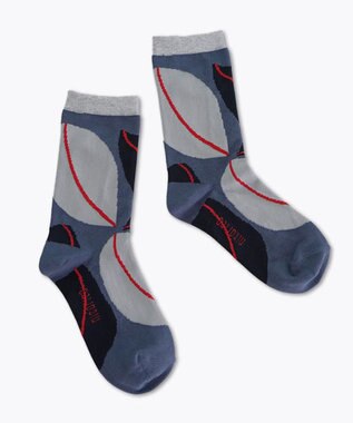 nitorito 【UNISEX】米沢オリジナル柄 nuts 靴下 black