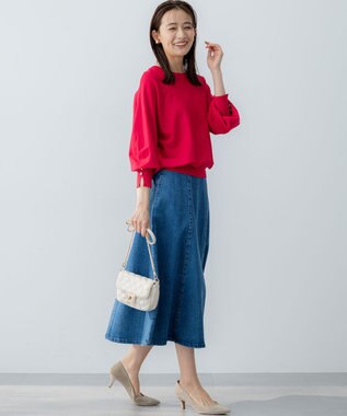 組曲 S フラワーメタルドルマン ニット オールドローズ系