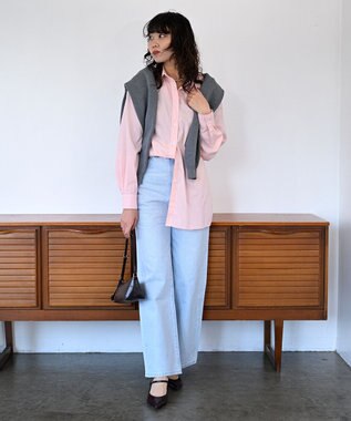 woadblue ＜坪田あさみさんコラボ＞SALUU　サルー /デニムパンツ アイスブルー ICEBLUE