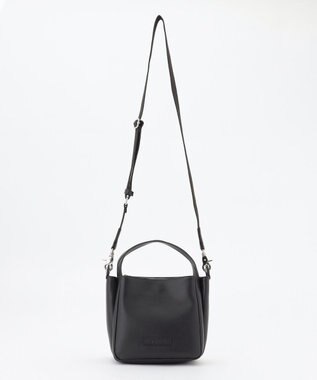 Y'SACCS カウレザー すっきり2wayミニトート ブラック