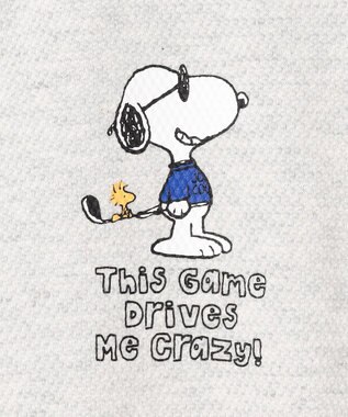 23区GOLF 【WOMEN】『PEANUTS』コラボ　「JOE COOL」半袖ポロシャツ ライトグレー系