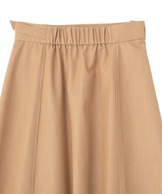 YECCA VECCA プリーツMIXフレアスカート Beige