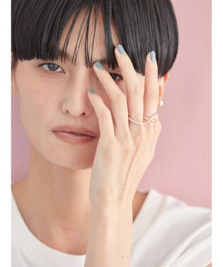 AMERICAN HOLIC オーバーラッピングダブルリング