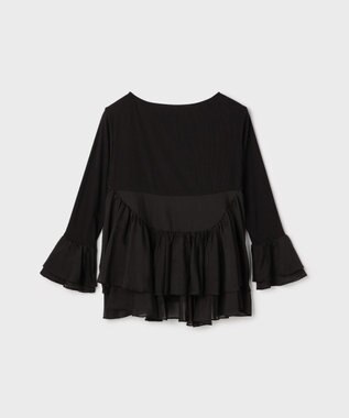GRACE CONTINENTAL フレアカットトップ ブラック