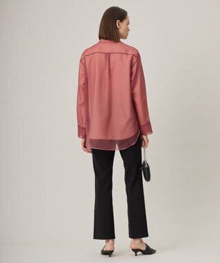 ICB 【洗える】オーガンコンビシャーティング フラミンゴ系