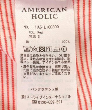 AMERICAN HOLIC クルーネックカットプルオーバー Red