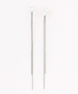 ANY 【WEB限定】ロングチェーンパールピアス（両耳用）